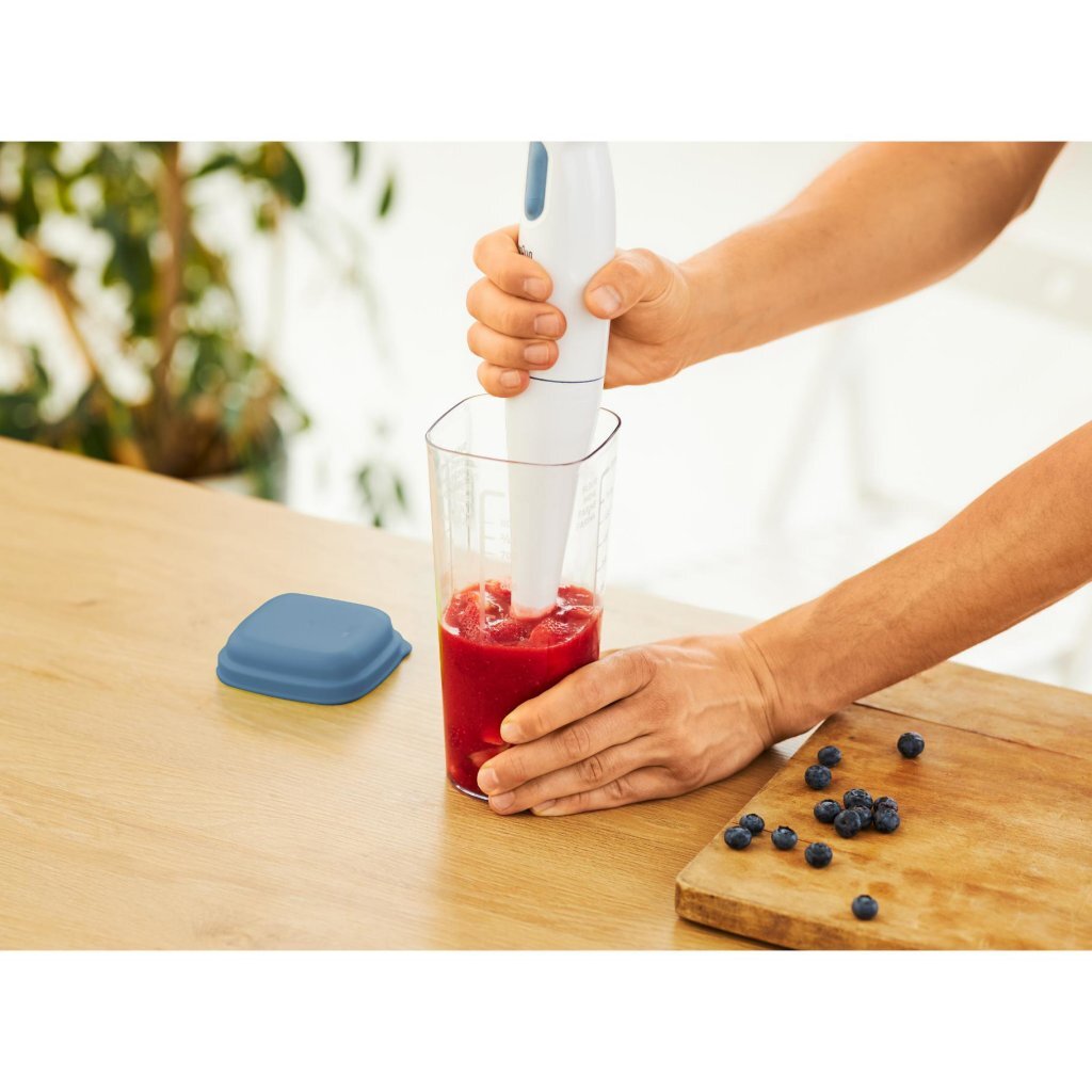 Rotho Shaker mit Press 1 l Loft Horizon Blue