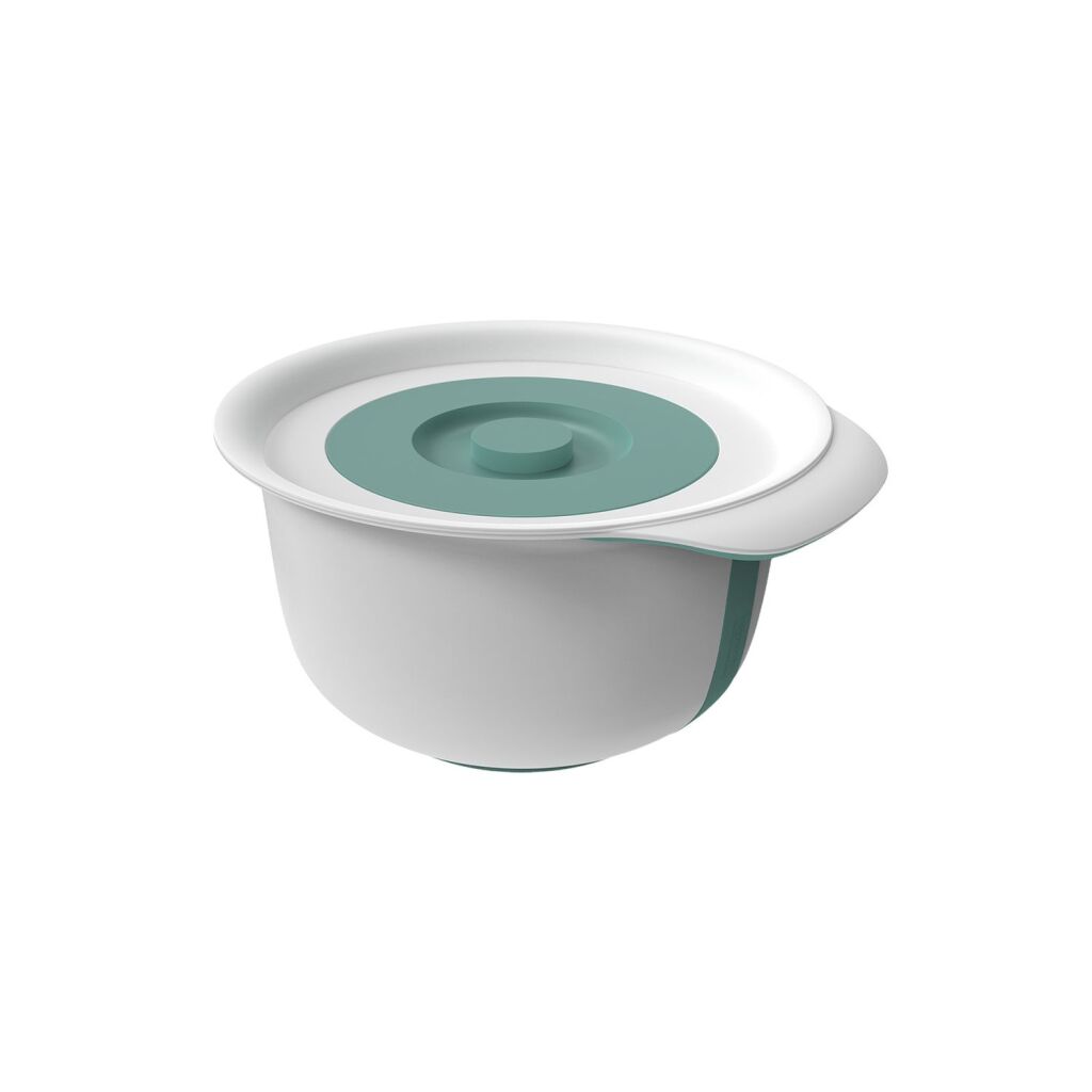 Rotho Rotho Fresh Montage Bowl mit Spritzabdeckung 4L Fogletoe Green