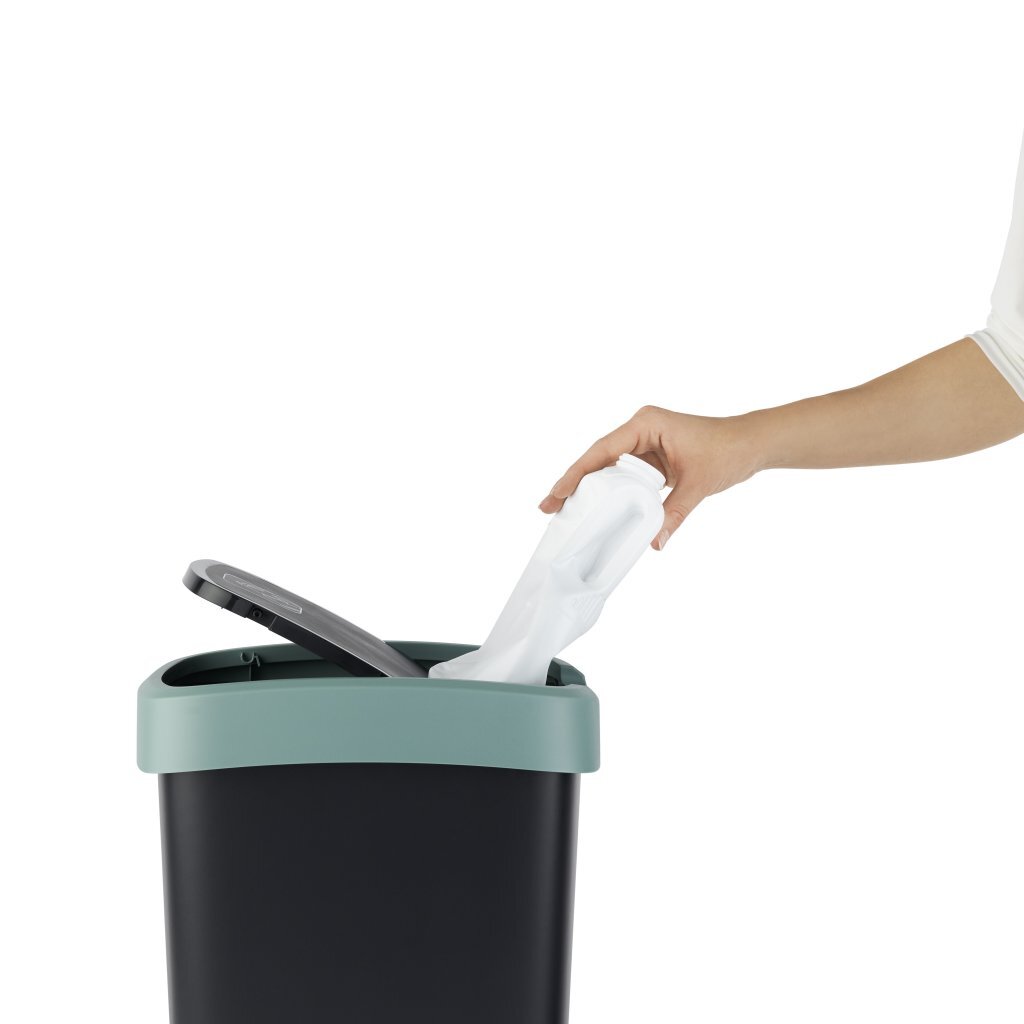 Rotho Rotho Twist Waste Bin 10l Mistel -Grün Anthrazit
