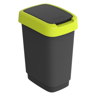 Rotho Rotho Twist Waste Bin 10l Lime Anthrazit