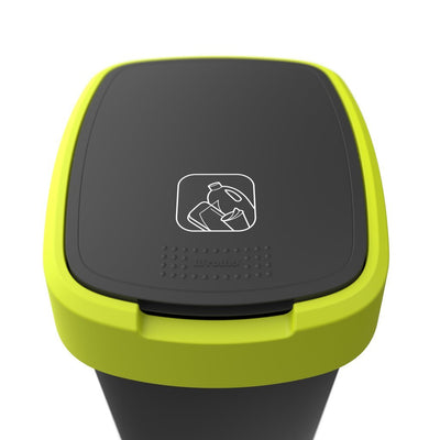 Rotho Rotho Twist Waste Bin 25l Lime Anthrazit