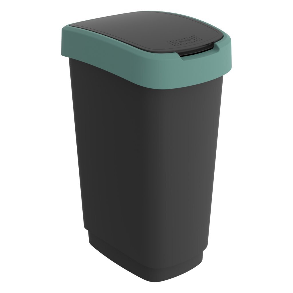 Rotho Rotho Twist Waste Bin 50l Mistel -Grün Anthrazit