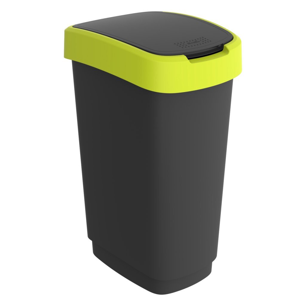 Rotho Rotho Twist Waste Bin 50l Lime Anthrazit