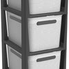 Rotho Brisen Design Kommode 3x16l weiß