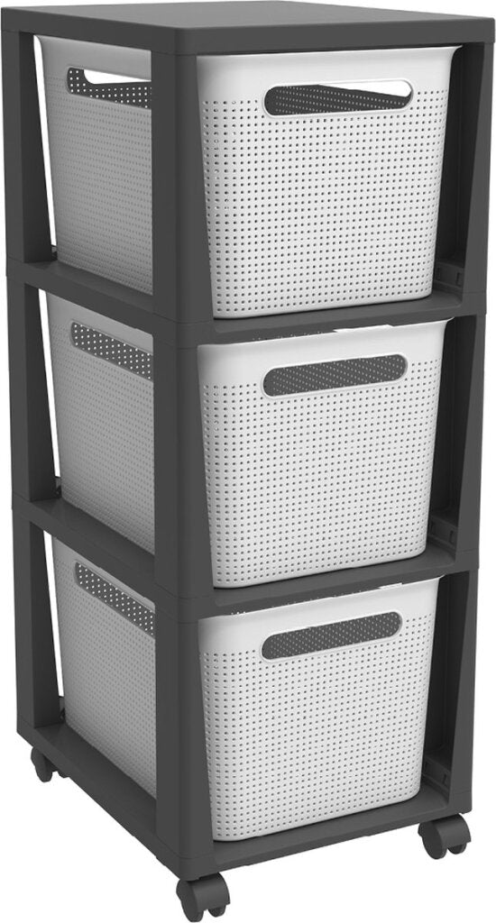 Rotho Brisen Design Kommode 3x16l weiß