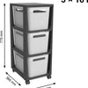 Rotho Brisen Design Kommode 3x16l weiß