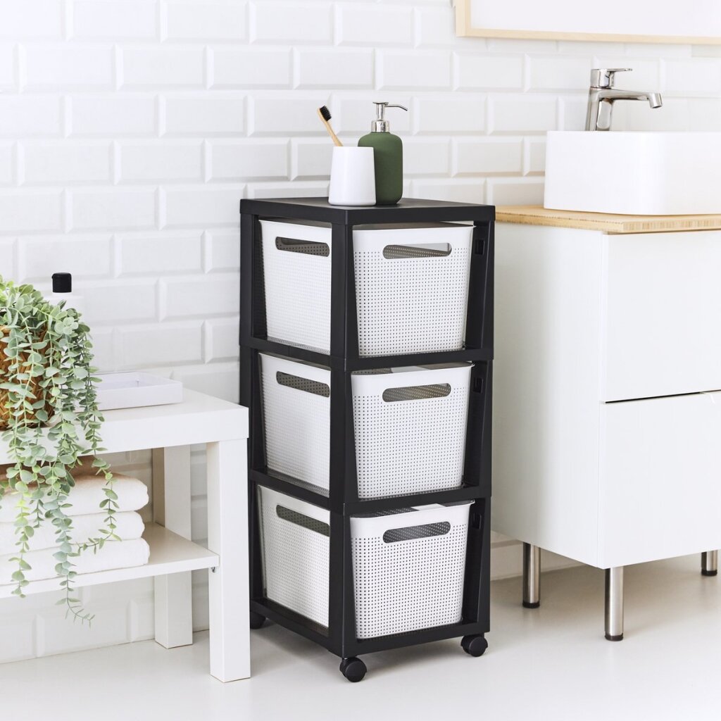 Rotho Brisen Design Kommode 3x16l weiß