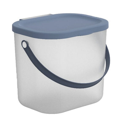 Rotho Albula Waschmittelbox 6l Horizontblau transparent