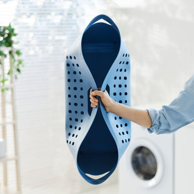 Rotho Rotho Jona Waschkorb 39L Horizont Blau