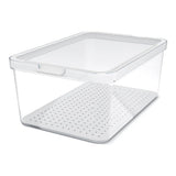 Rotho Cauma Kühlschrank Organizer 4,65l weiß transparent - afbeelding 1