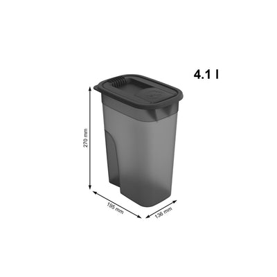 Rotho Rotho Flo Haustiernahrungsbehälter 4.1l Anthrazit transparent