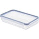 Frischhaltedose 1 l flach mit Klickverschluss blau | 2 Stk