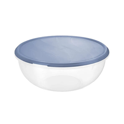 Rotho Rondo Kühlschrank-Aufbewahrungsbox rund 6l Horizontblau transparent