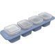 Rotho Mini-Gefrierboxen 4x0,05l Horizontblau transparent
