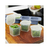 Rotho Mini-Gefrierboxen 4x0,05l Horizontblau transparent