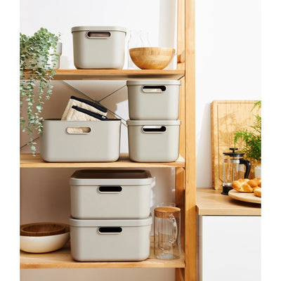 Dekoration Storage Box Albula Light 12 l Mistel weiß