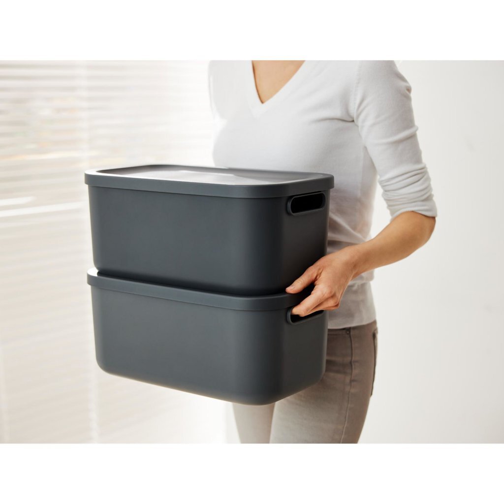 Rotho Rotho Albula Storagebox 12L Anthrazit
