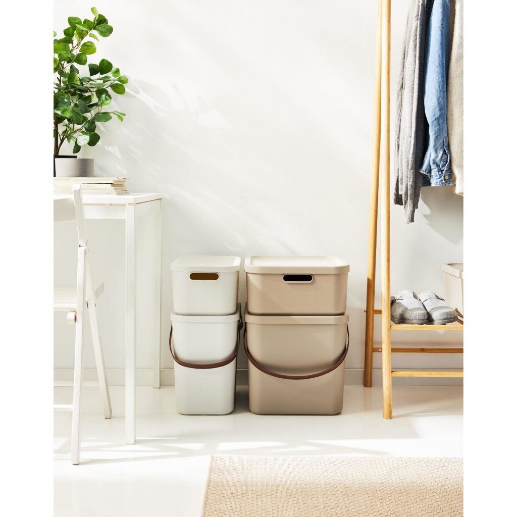 Rotho Rotho Albula Dekoration Storage Box 20L Cappuccino