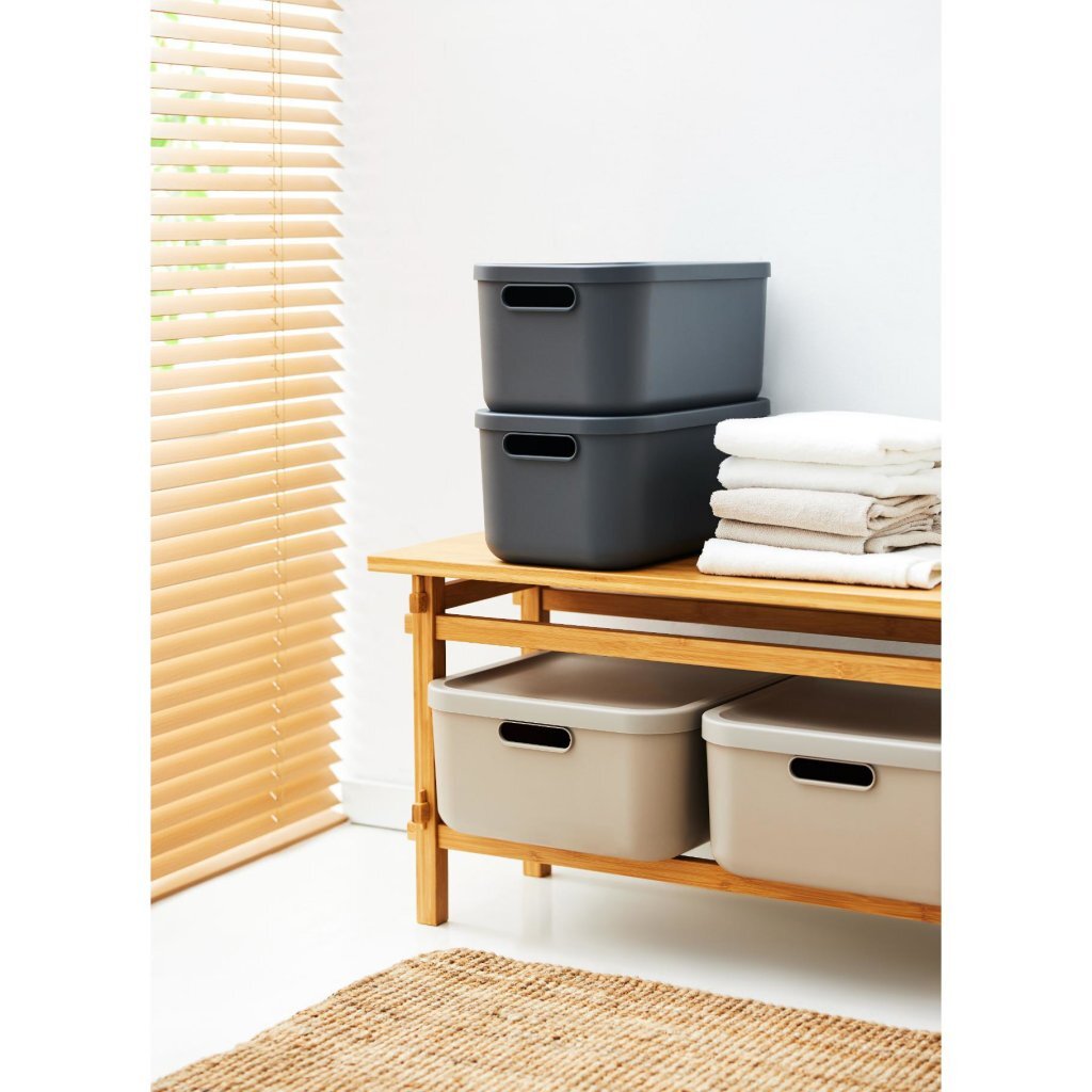 Rotho Decoration Storagebox Albula Light 20 l Anthrazit