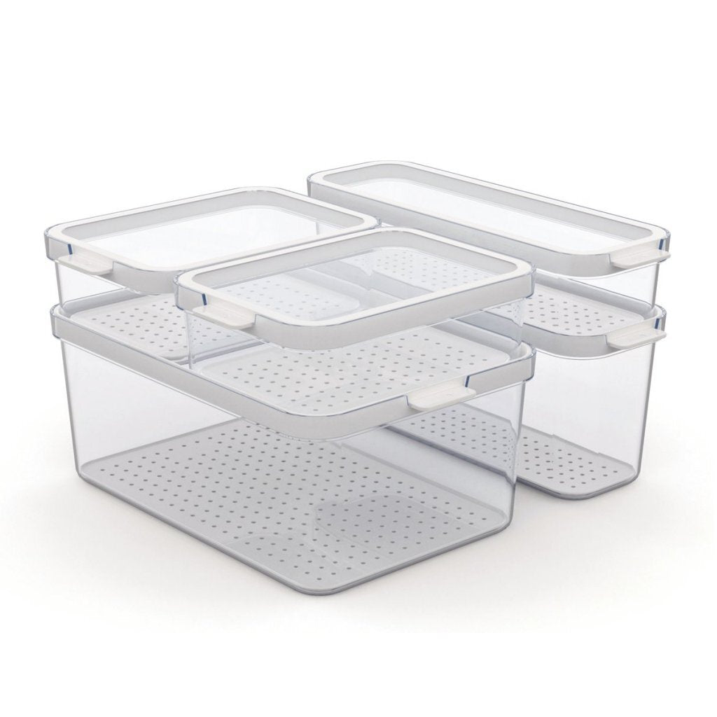 ROTHO ROTHO CAMUMA SET Kühlschrank Organizer 4.65L + 2L + 1,15L + 2x 1,2 l transparent