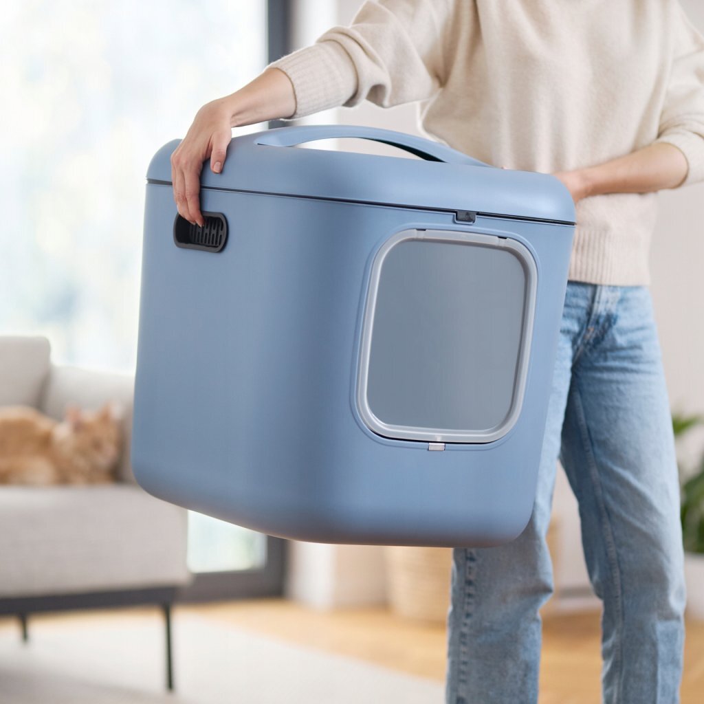 Rotho Mypet Biala XL Litterbox 61.4x49.2x57,6 cm Blau