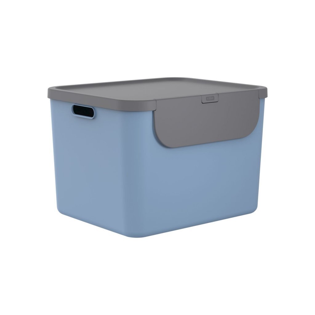 Rotho Albula Mülltrenner 55l Blau Anthrazit