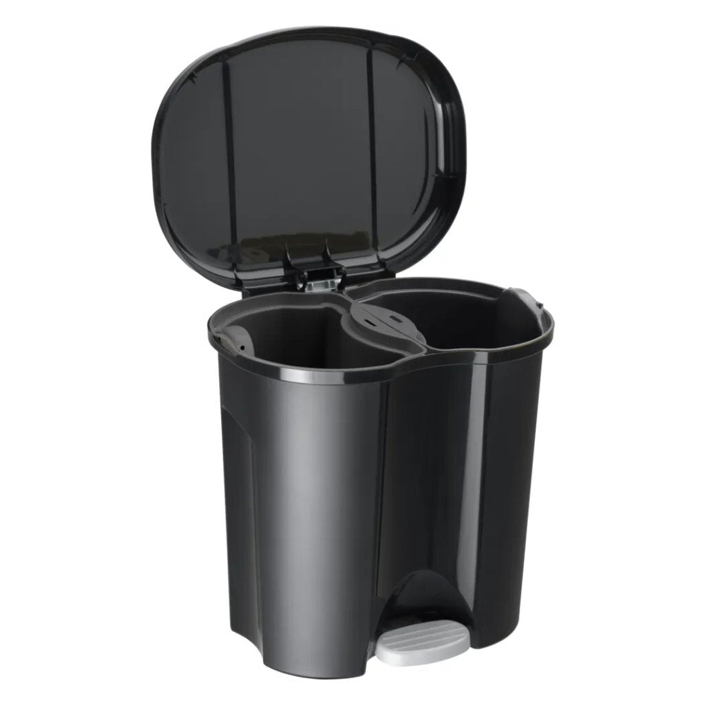Rotho Pila Treteimer Mülltrenner 2x10l schwarz