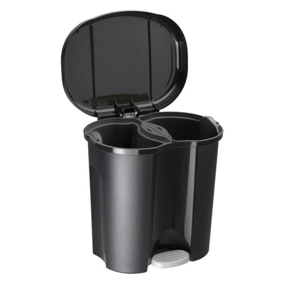 Rotho Pila Treteimer Mülltrenner 2x10l schwarz