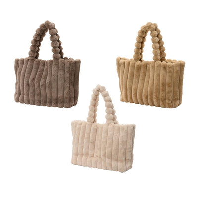 Decoris Samtbeutel mit Magnetverschluss 13x46x28cm 3-fach sortiert