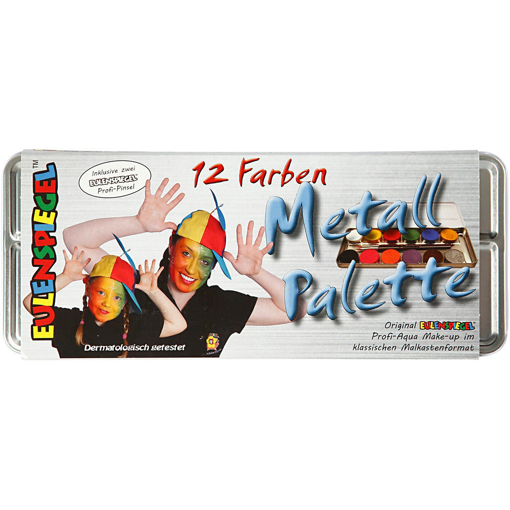 Eulenspiegel Make -up, verschiedene Farben, 12 Farbe 1 Set