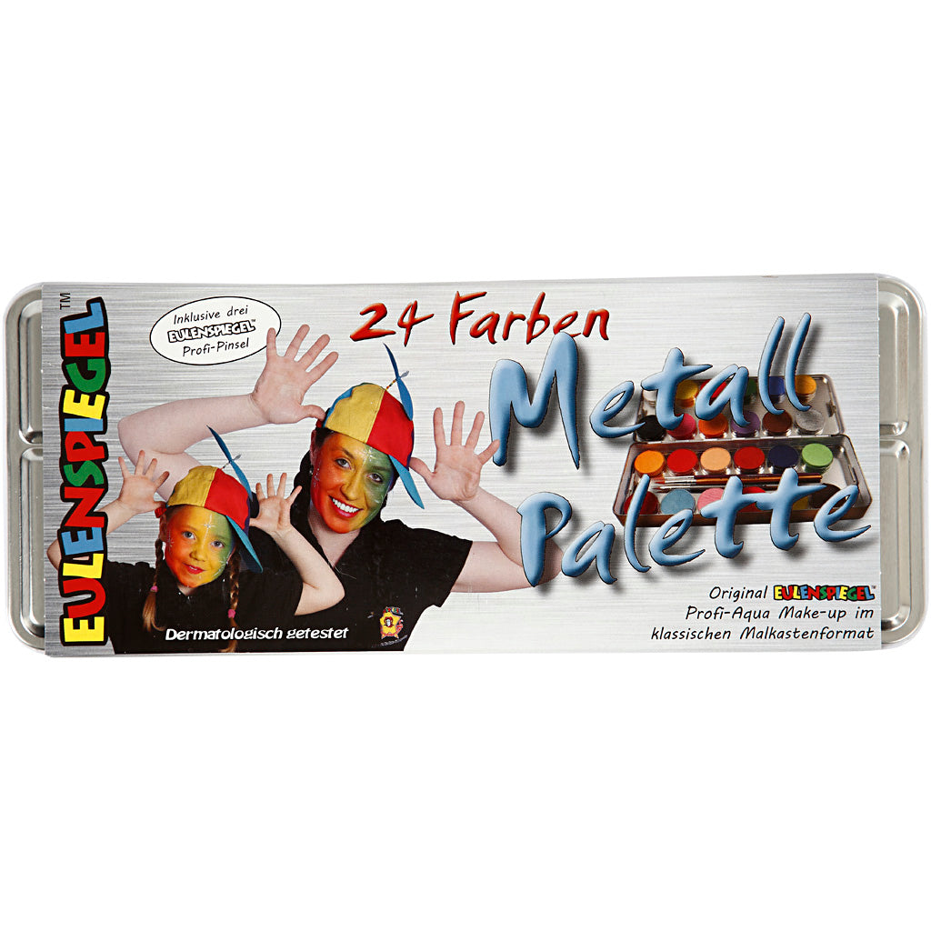 Eulenspiegel Make -up, verschiedene Farben, 24 Farbe 1 Set