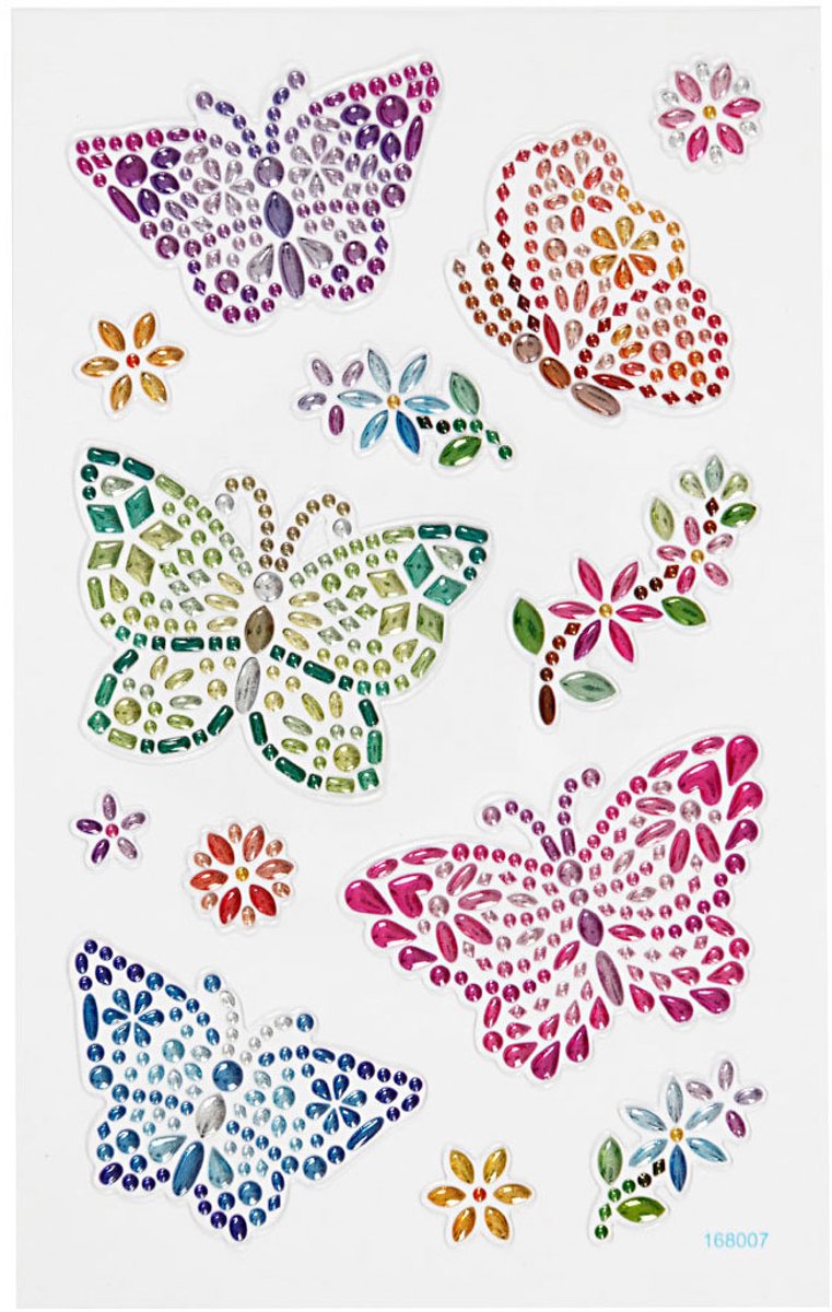 Kreativfirma Diamant Sticker Butterfly, 1 Blatt