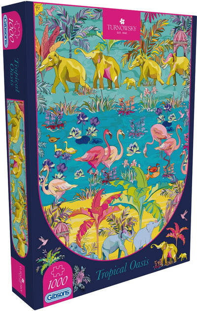Gibsons – tropische Oase (heiß: tropische Oase) – Haus von Turnowsky – 1000 Teile – 49 x 68 cm – Puzzle für Erwachsene