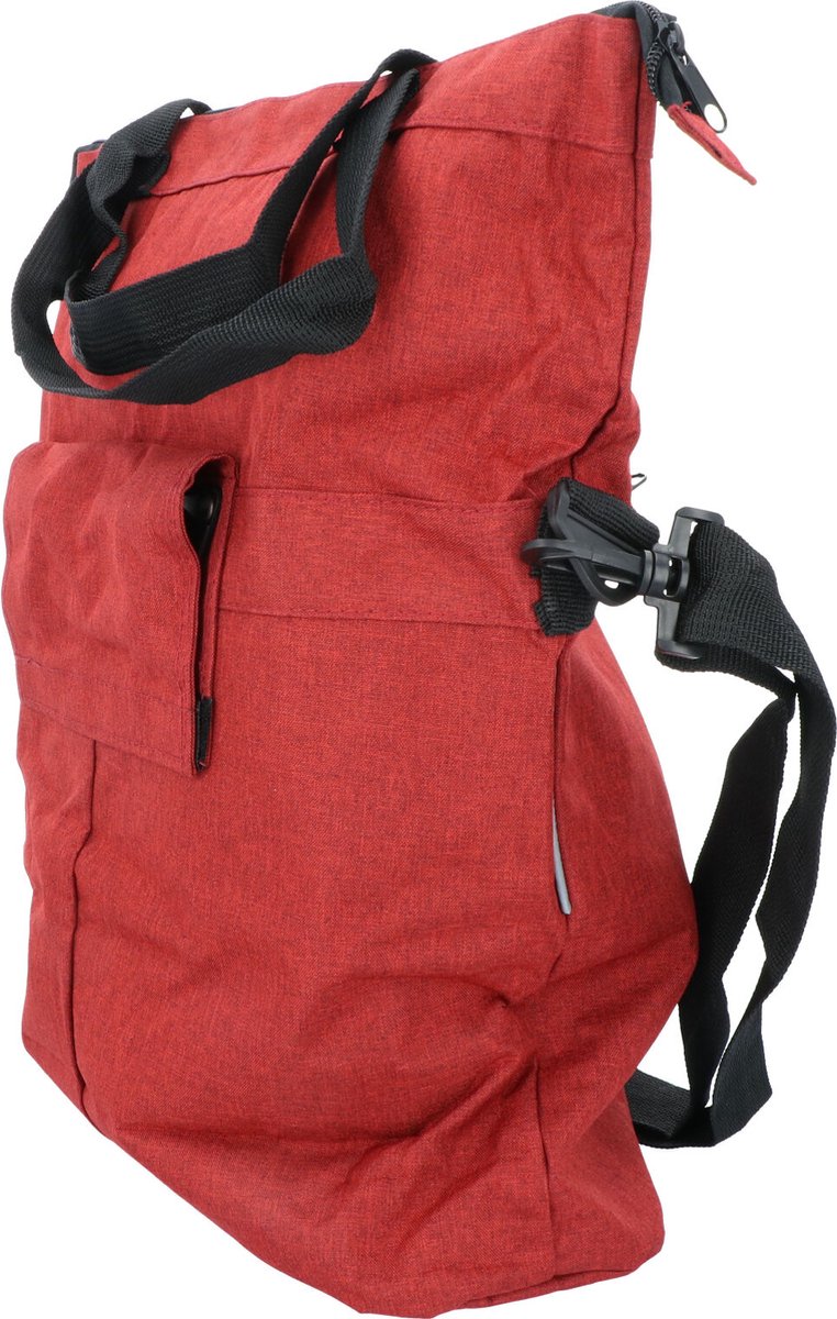Dresco Single Fahrradbeutel und Shopper 18 Liter rot