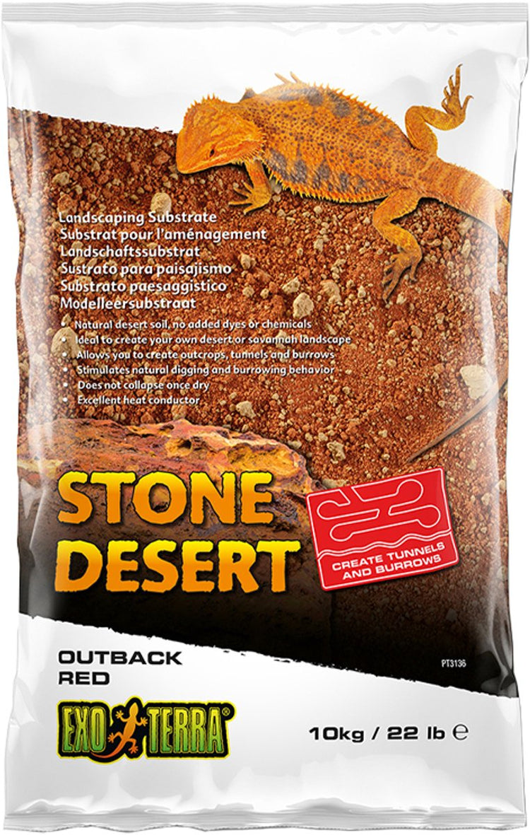 Exo Terra Steinwüstensubstrat Outback Rot Rot 10 kg