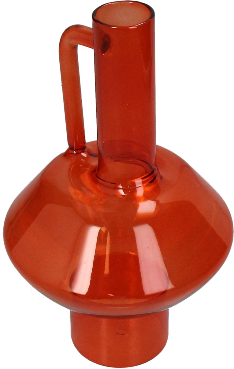 HD Collection Vase Glas Orange 12,7x12,7x21,5cm
