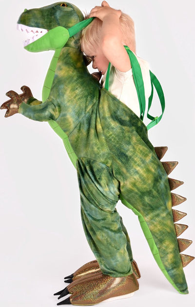 Den Goda Fen Dinosaurier-Anziehkostüm zum Hineinschlüpfen, 90 x 90 cm, 3–8 Jahre.