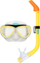 Waimea Taucherbrille mit Schnorchel – Kinder – Gelb – Wasserablassventil