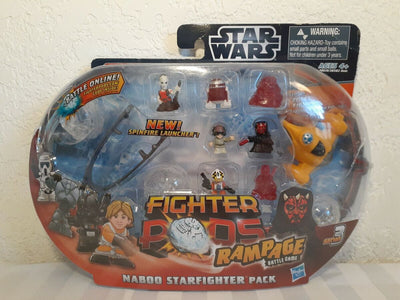 Star Wars Fighter Pods Rampage Battle Game Naboo Starfighter 2012 Serie 3