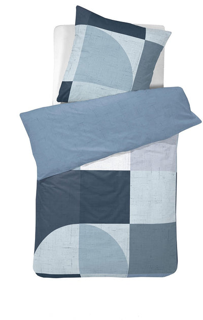 Cinderella de - Bettbezug-Set Baumwolle 135 x 200 80 x 80 cm Runenblau