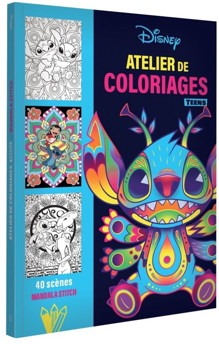 Hachette - Jugendatelier de Coloriages Teenager Disney Teenager - Hachette Jugend - Mandala-Stich