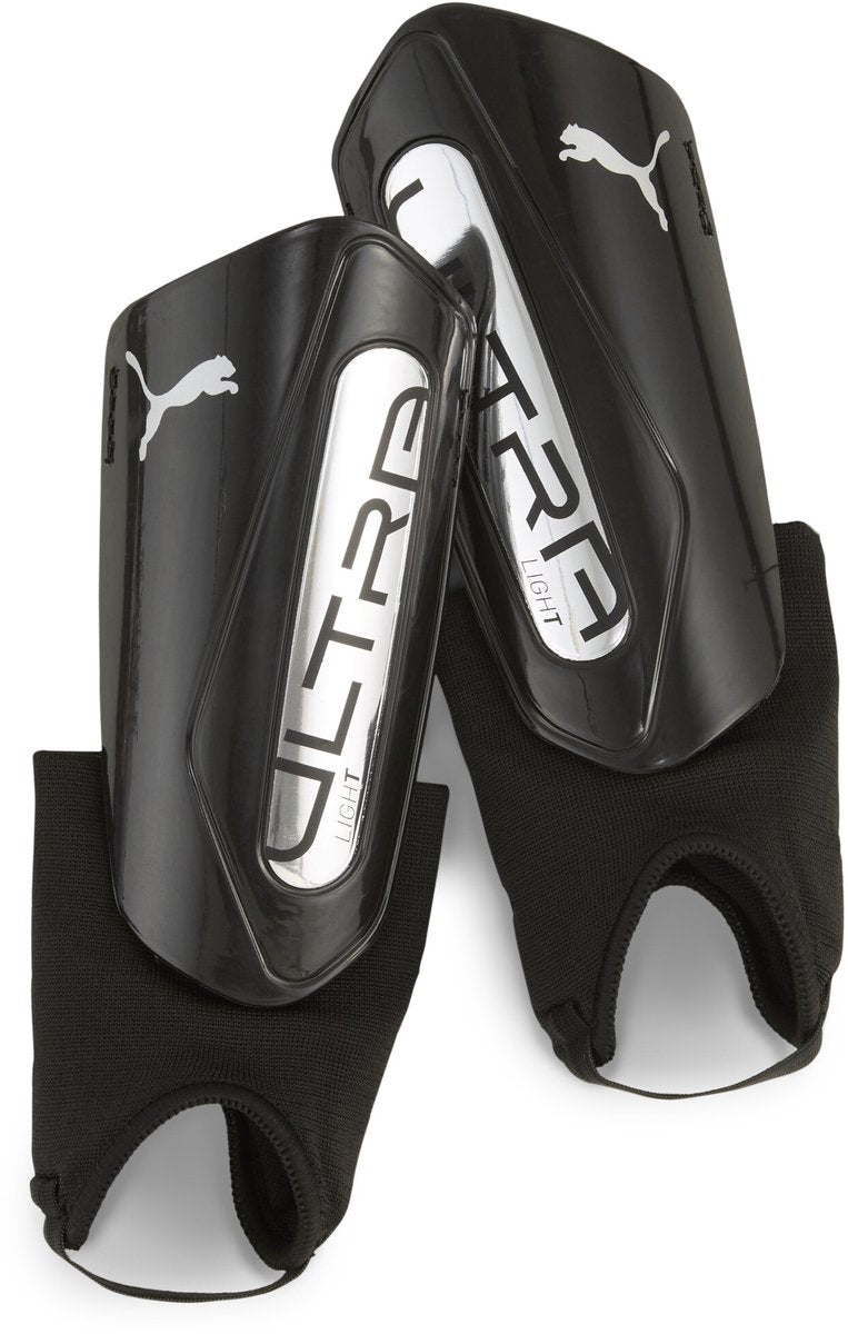 Puma Ultra Light Ankle Unisex-Schienbeinschutz – Schwarz-Silber