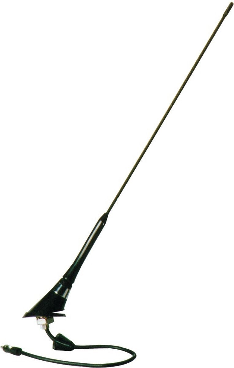 Carpoint Dachantenne 45 cm – universal – abschraubbar – 3,8 m Kabel – verbesserter Radioempfang – schwarz – für Auto