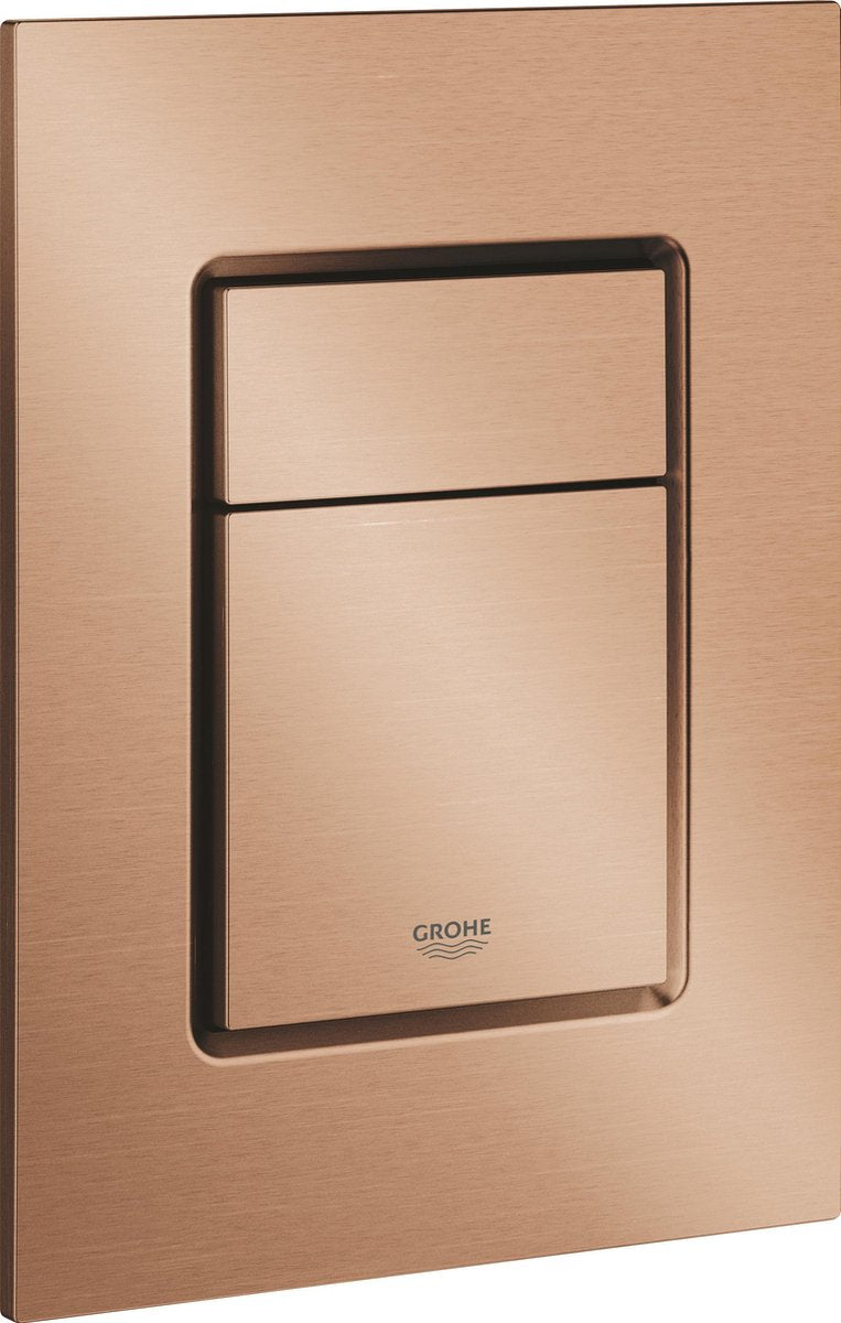 Grohe Skate Cosmopolitan S Bedienfeld-WC – vertikal – Doppelspülung – gebürsteter warmer Sonnenuntergang (mattes Bronze) – schlanke Größe