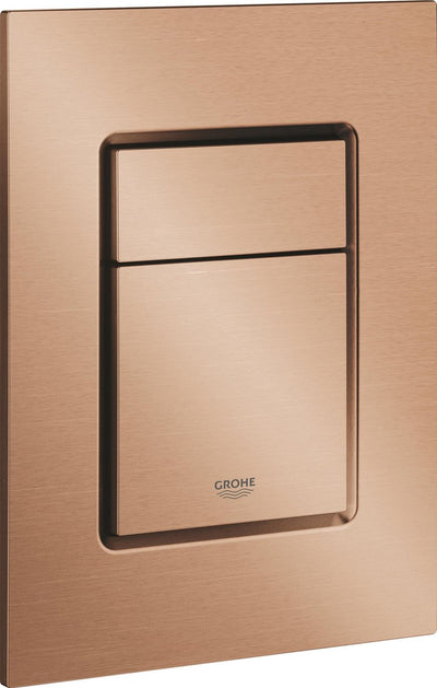 Grohe Skate Cosmopolitan S Bedienfeld-WC – vertikal – Doppelspülung – gebürsteter warmer Sonnenuntergang (mattes Bronze) – schlanke Größe