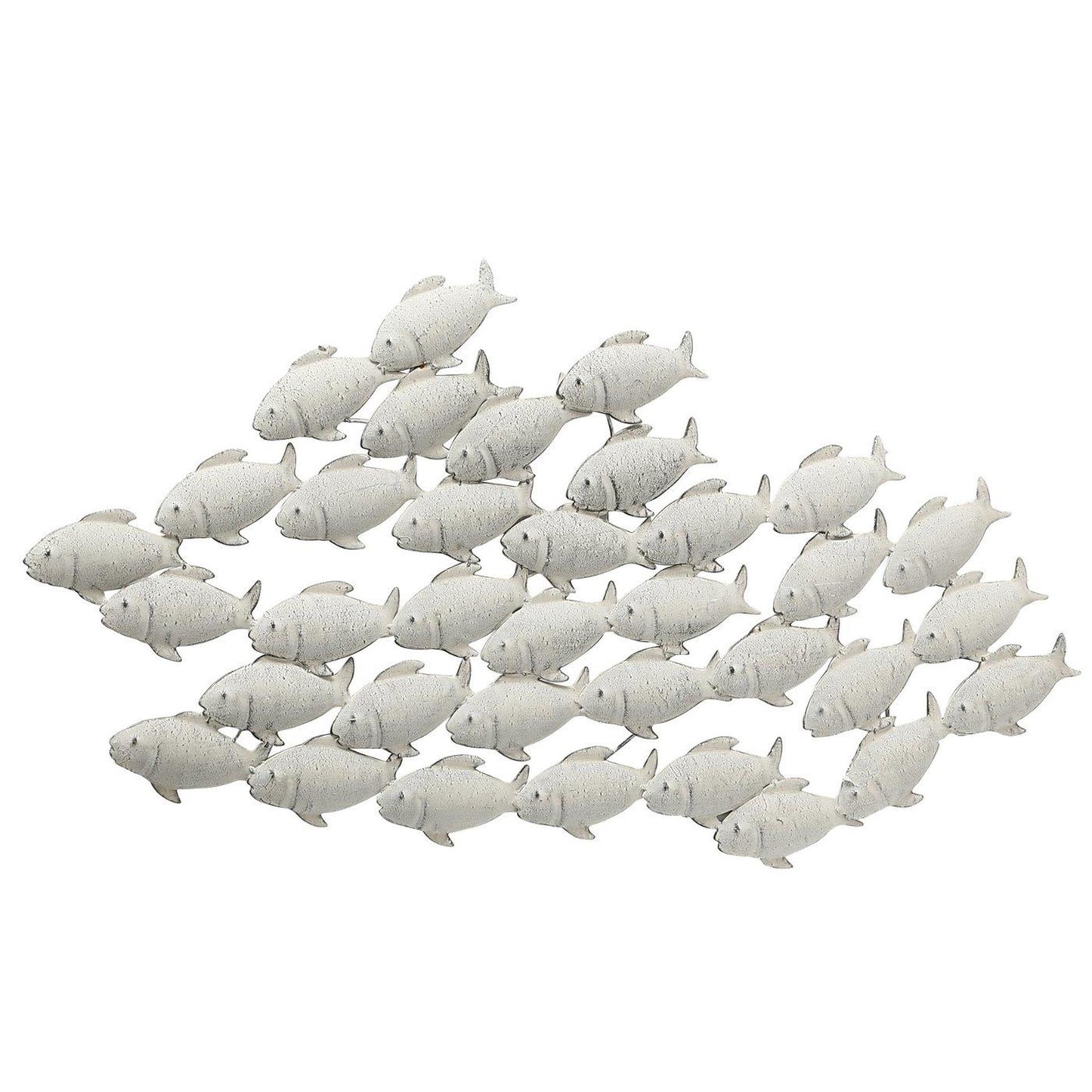 Boltze Home Wanddekoration Fisch aus Metall 97x53cm