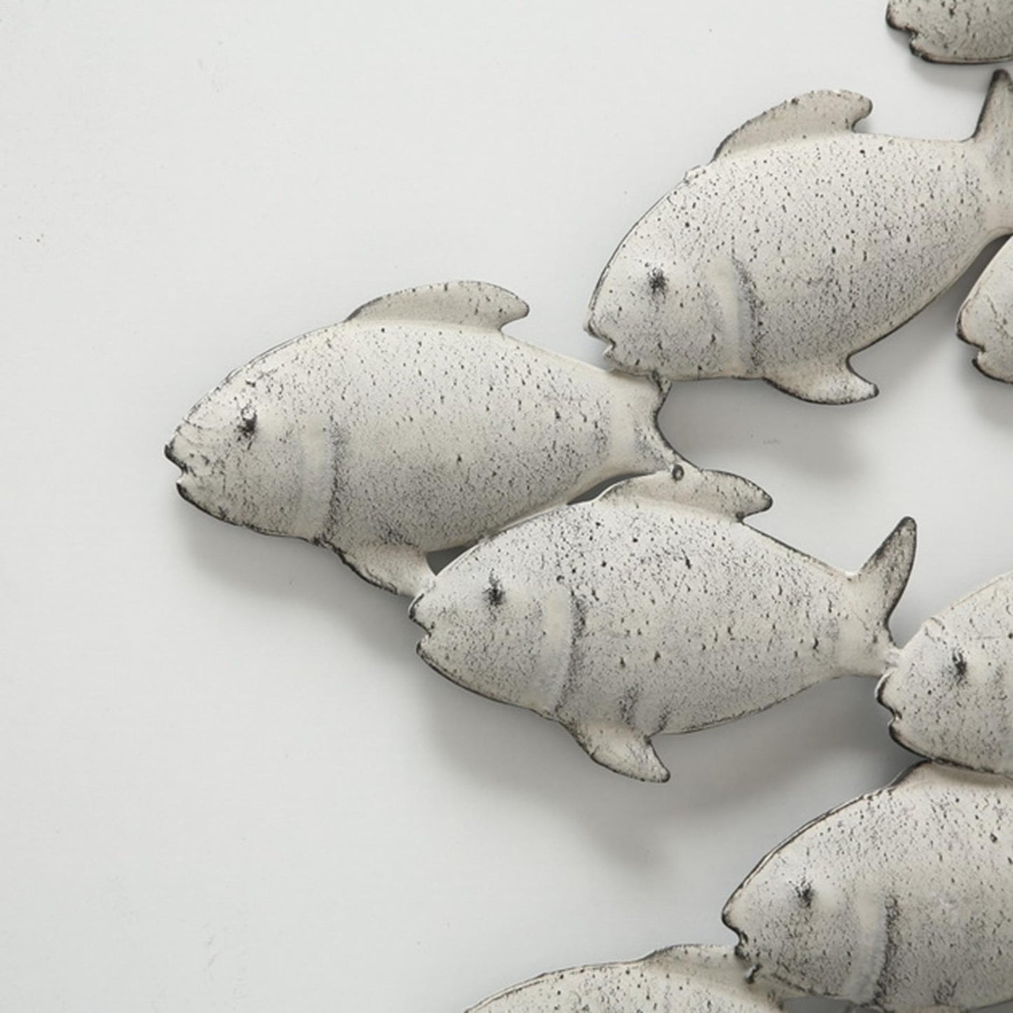 Boltze Home Wanddekoration Fisch aus Metall 97x53cm