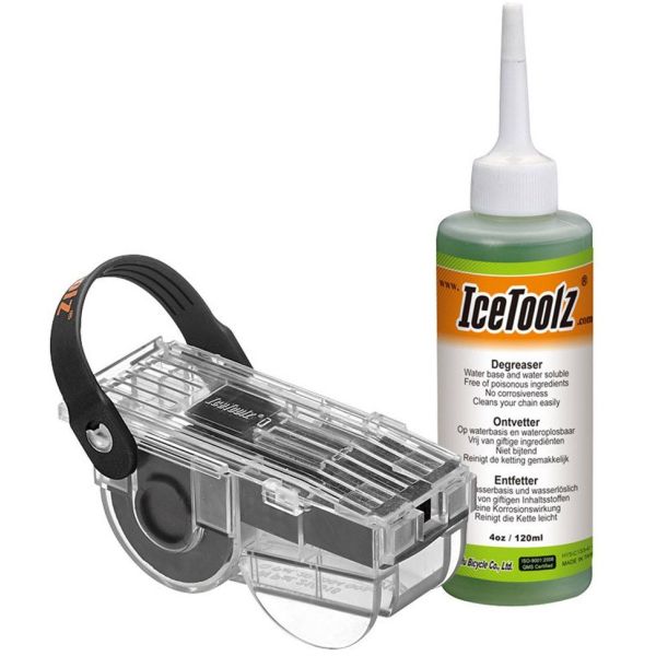 Kettenreiniger mit Entfetter (120ml) IceToolz 240C212 (Set)