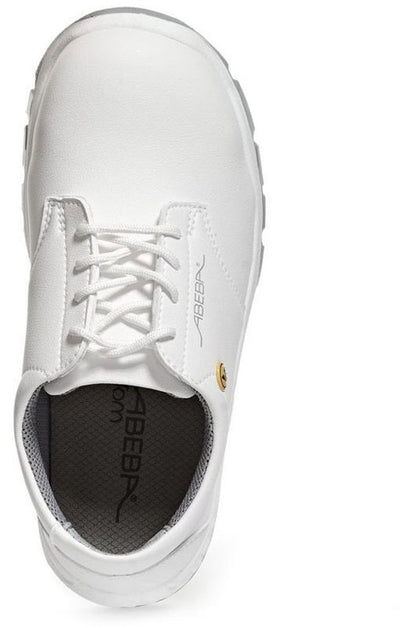 Abeba 32131 s2 Arbeitsstiefel | niedriges Modell | Damen Herren | weiß | mit Stahlkappe | esd | Größe 45