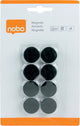 Nobo Whiteboard-Magnete – 20 mm – 8 Stück – Schwarz